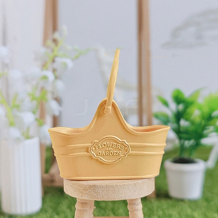 Alloy Flower Basket Mini Model PW-WGDE8CD-04-1