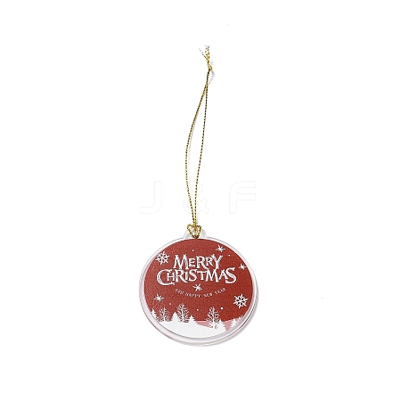Christmas Theme Acrylic Pendant Decoration LS-HJEW-G021-01A-1