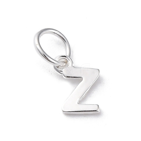 925 Sterling Silver Letter Charms STER-C012-01S-Z-1