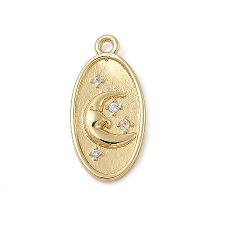 Brass Micro Pave Cubic Zirconia Pendants LS-KK-H521-04B-G-1