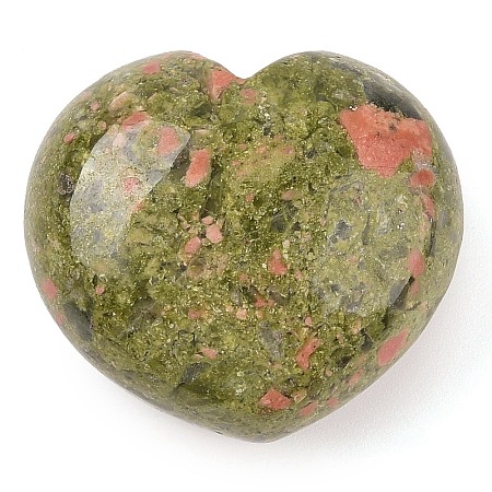 Natural Unakite Thumb Massage Stone G-I367-06L-1