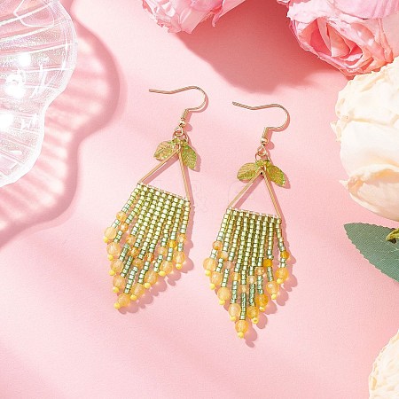 304 Stainless Steel Dangle Earrings EJEW-MZ00513-03-1