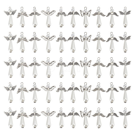 Alloy & Acrylic Pendands PALLOY-HY00030-1