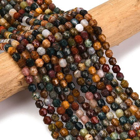 Natural Ocean Jasper Beads Strands G-A260-A30-01-1