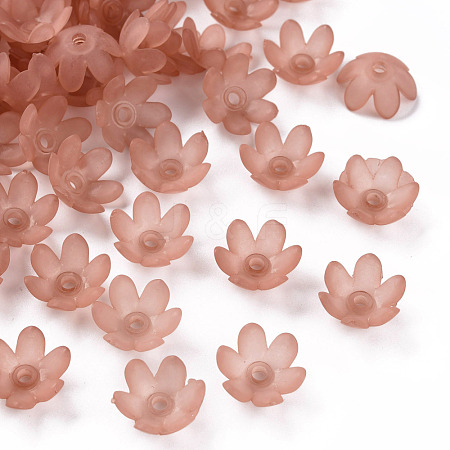 Frosted Acrylic Bead Caps MACR-S371-07A-763-1