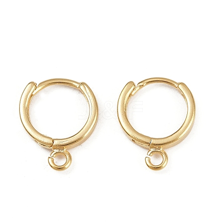 Brass Hoop Earring Findings KK-P310-26B-G-1