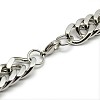 Tarnish Resistant Fashionable 304 Stainless Steel Cuban Link Chain Necklaces STAS-A028-N065P-2