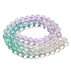 Dyed & Heated Synthetic Quartz Beads Strands G-P502-01B-03-3