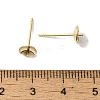 Brass Studs Earrings Finding KK-K383-01D-G-3