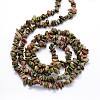 Natural Unakite Beads Strands X-G-O049-A-05-2