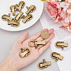 SUPERFINDINGS 12Pcs Tibetan Style Alloy D-Ring Anchor Shackle Clasps FIND-FH0008-01-3