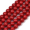 Shell Pearl Beads Strands BSHE-K015-8mm-01-1