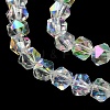 Electroplate Glass Beads X-EGLA-L018-B-AB04-4