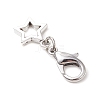 10Pcs Alloy Star Shoe Charms HJEW-JM02876-5