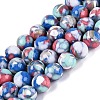 Assembled Synthetic Turquoise and Trochus Shell Beads Strands G-N369-02D-02-1