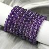 Natural Amethyst Beads Stretch Bracelets for Women BJEW-H636-01-2