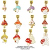 12Pcs Alloy Enamel Pendant PALLOY-FS00003-8