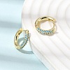 Brass Micro Pave Cubic Zirconia Hoop Earrings EJEW-K324-06G-2