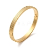 304 Stainless Steel Stripe Textured Hinged Bangles for Women LS-BJEW-E099-04G-02-1
