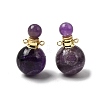 Natural Amethyst Perfume Bottle Pendants GG-CBA7610-02G-04-1