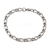 201 Stainless Steel Figaro Chain Bracelets STAS-T077-04P-4