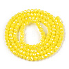 Electroplate Glass Beads Strands EGLA-A034-P1mm-B03-A-2