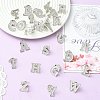 26Pcs Letter A~Z Alloy Lapel Pin Backs JEWB-CJZ0001-03P-5