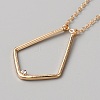 Zinc Alloy Kite Pendant Necklace NJEW-WH0023-05G-2