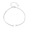 Brass Box Chain Bracelet Making KK-CBADBBF-02P-1