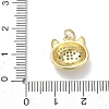 Brass with Rhinestone Charms RB-CBA6830-18G-04-3
