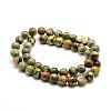Natural Rhyolite Jasper Bead Strands G-G684-01-4mm-2