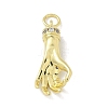 Brass Micro Pave Clear Cubic Zirconia Pendants KK-M300-07G-02-1