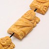 High Quality Handmade Carved Buddha OX Bone Bead Strands BONE-L004-81-2
