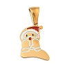 Christmas Theme 304 Stainless Steel Pendants STAS-R007-01F-G-1