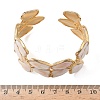 304 Stainless Steel Cuff Bangles for Women LS-BJEW-F525-04D-G-3