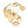 304 Stainless Steel Cuff Open Bangles for Women BJEW-F542-02G-4