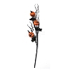 Plastic & Foam Artificial Pumpkin Floral Pick with Maple Leaf TH-CBAC0DE-02-1