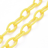 Personalized ABS Plastic Cable Chain Necklaces LS-NJEW-JN03310-04-3