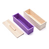 Rectangular Pine Wood Soap Molds Sets DIY-F057-03B-1