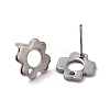 Non-Tarnish 201 Stainless Steel Stud Earring Findings STAS-K241-07P-2