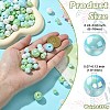 250G UV Plating Rainbow Iridescent Opaque Acrylic Beads PACR-CJ0001-38D-2