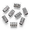 Tibetan Style Alloy European Beads TIBEB-TAC0002-08AS-1
