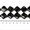 Natural Black Stone Beads Strands G-L239-18-5