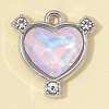 Zinc Alloy with Rhinestone & Glass Charms RB-OY001-85P-01-1