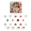 Cheriswelry 72Pcs 18 Style Alloy Enamel Charms & Pendants ENAM-CW0001-11-2