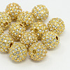 Alloy Rhinestone Beads RB-A034-12mm-A01G-1