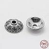 Thailand 925 Sterling Silver Bead Caps STER-K171-30AS-4