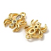 Brass Micro Pave Cubic Zirconia Charms KK-Q809-01G-2