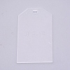 Transparent Acrylic Big Pendants TACR-WH0001-35A-1