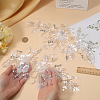 Flower Gauze & Sequin Embroidery Ornament Accessories DIY-WH0430-464B-3